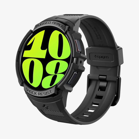 ACS06488 - Galaxy Watch 6 Classic (47mm) Case Rugged Armor Pro in black showing the front